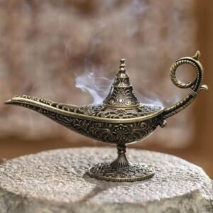 tiny genie lamp cone incense holder
