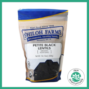petite black lentils