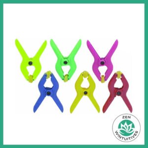 small plastic clamps